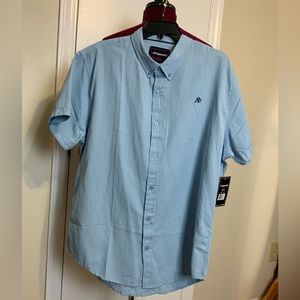 NWT Aeropostale Casual Short Sleeves Button Down Taho Blue Shirt Men’s
